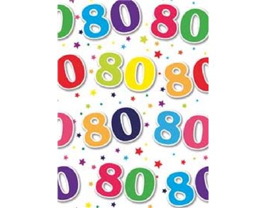 80TH BIRTHDAY ELVIN G/WRAP  24S