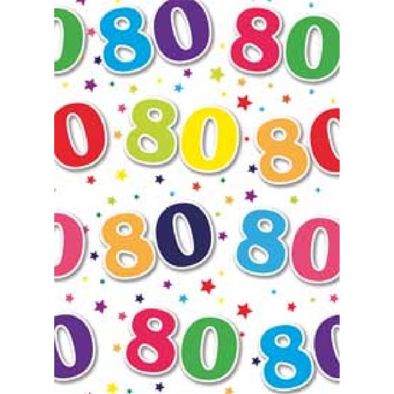 80TH BIRTHDAY ELVIN G/WRAP  24S