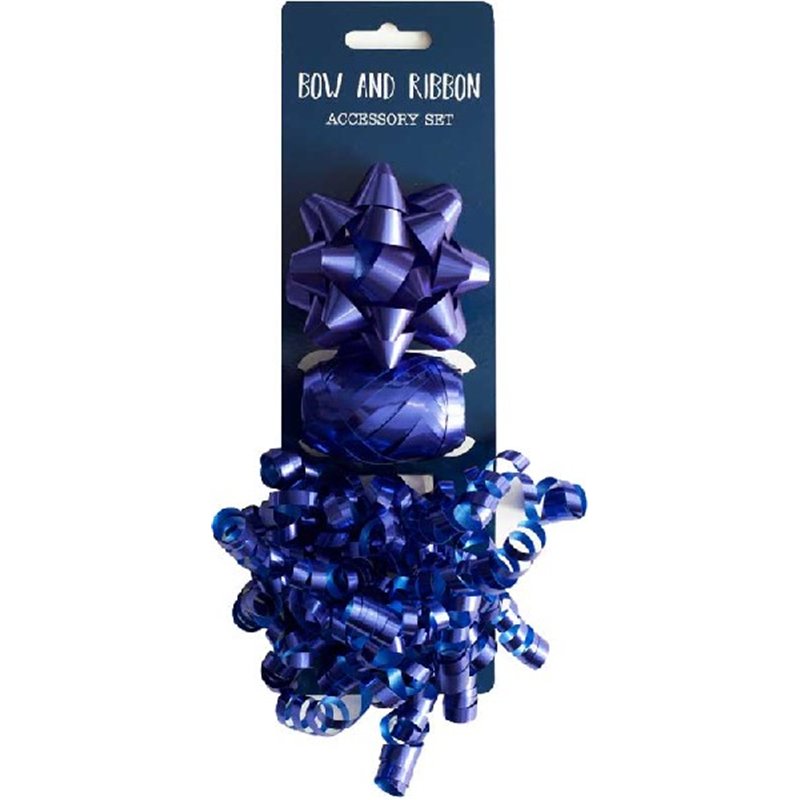 3PC BLUE BOW AND COP SET