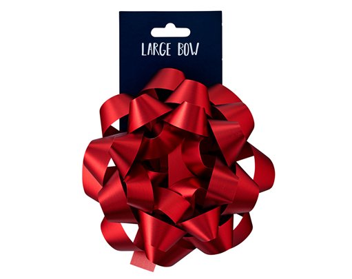 RED LARGE BOW