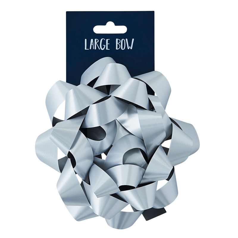 SILVER LARGE BOW