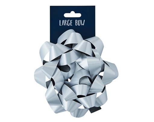 SILVER LARGE BOW