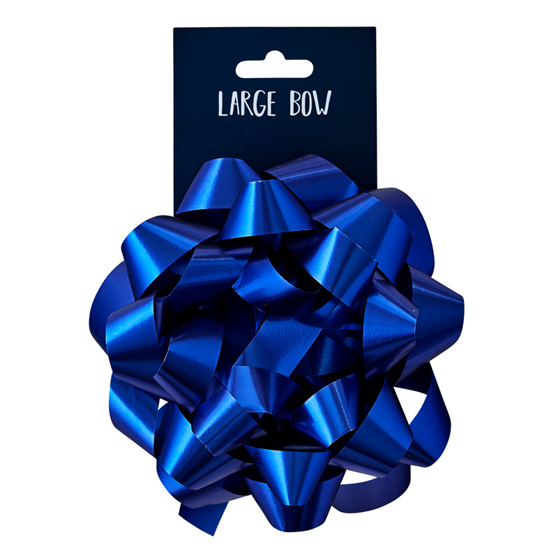 BLUE LARGE BOW