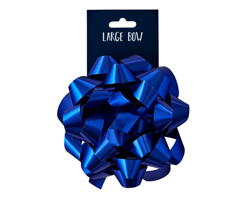 BLUE LARGE BOW