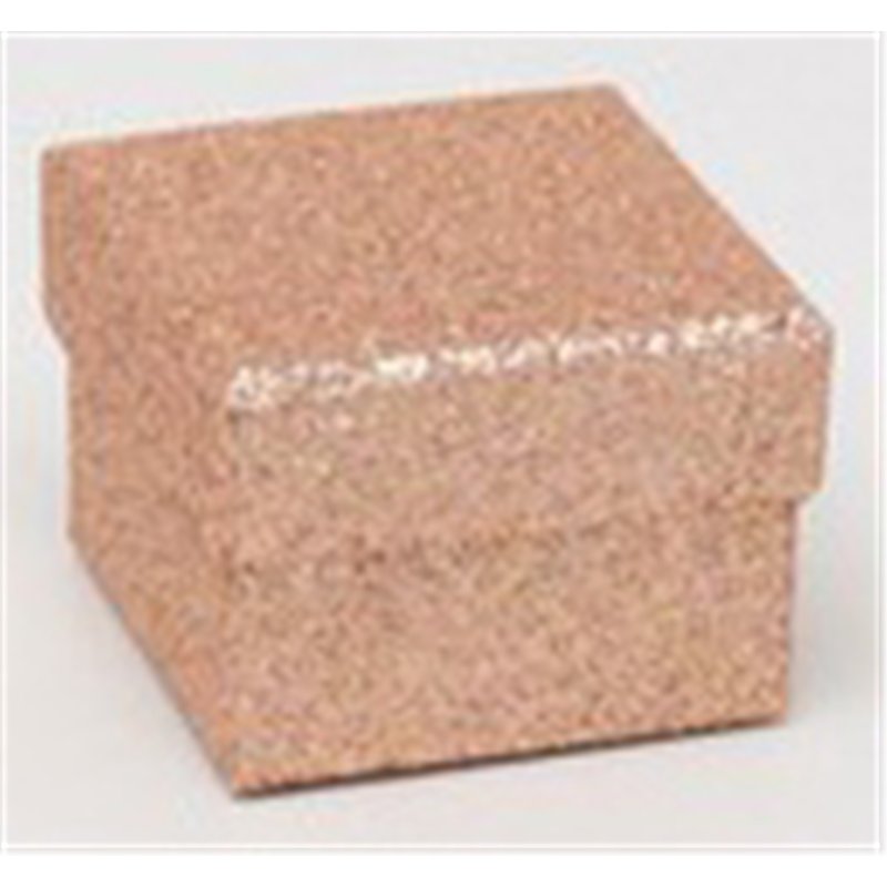 5x5x3.5cm ROSE GOLD GLITTER GIFT BOX 12S