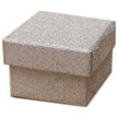 5x5x3.5cm SILVER GLITTER GIFT BOX 12S