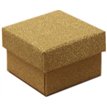 5x5x3.5cm GOLD GLITTER GIFT BOX 12S