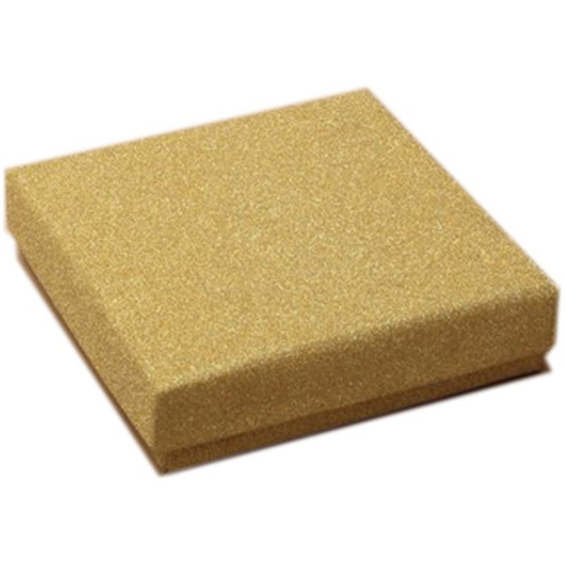 9x9x3cm GOLD GLITTER GIFT BOX 12S