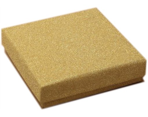 9x9x3cm GOLD GLITTER GIFT BOX 12S
