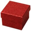 5x5x3.5cm RED GLITTER GIFT BOX 12S