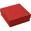 9x9x3cm RED GLITTER GIFT BOX 12S