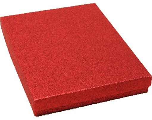 18x14x2.7cm RED GLITTER GIFT BOX 12S
