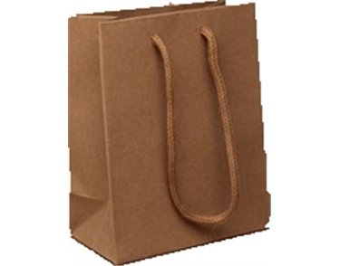 14.5x11.5x6cm SMALL NATURAL BROWN PAPER GIFT BAG 12S