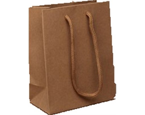 14.5x11.5x6cm SMALL NATURAL BROWN PAPER GIFT BAG 12S