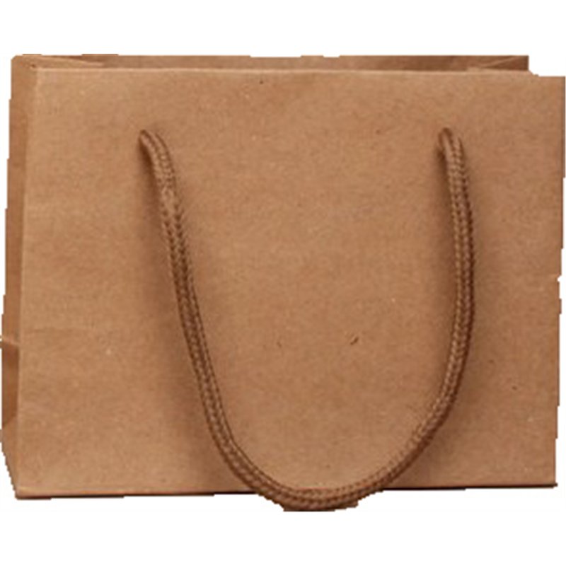 11x14.5x6cm NATURAL BROWN GIFT BAG 12S