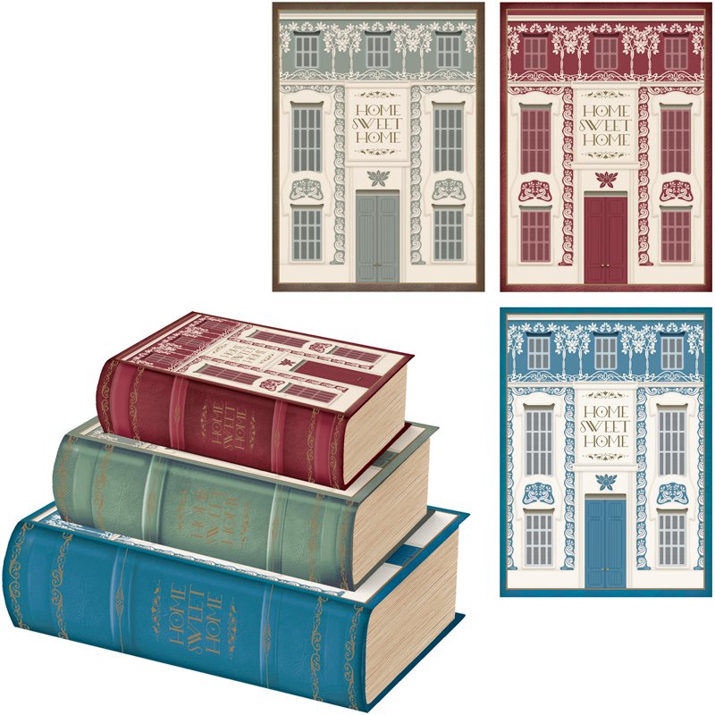 3PC HOME BOOK BOX