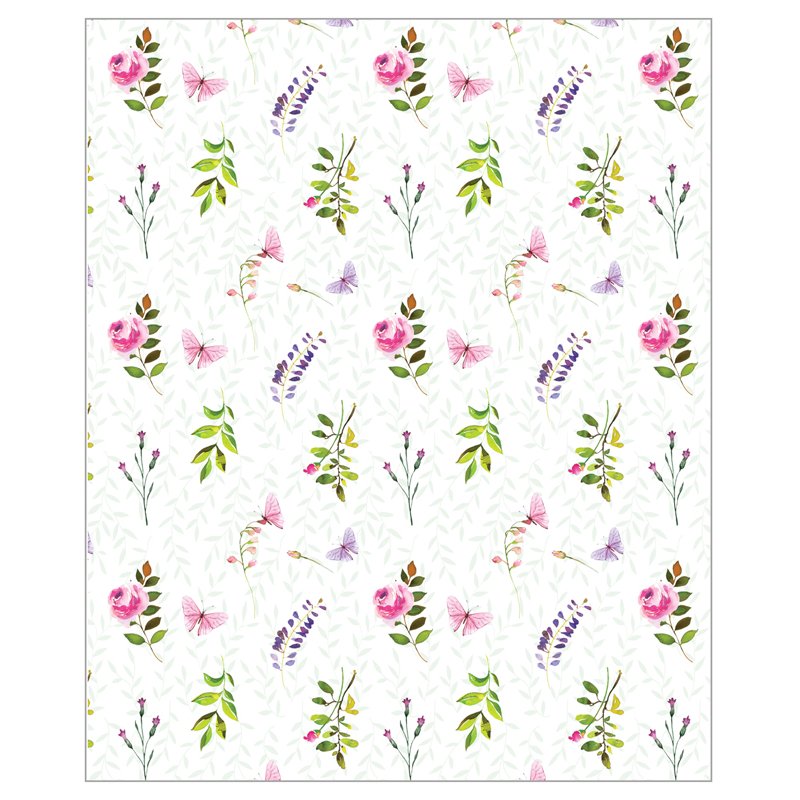 FLORAL BUTTERFLIES ACQUIRE GIFTWRAP 24S