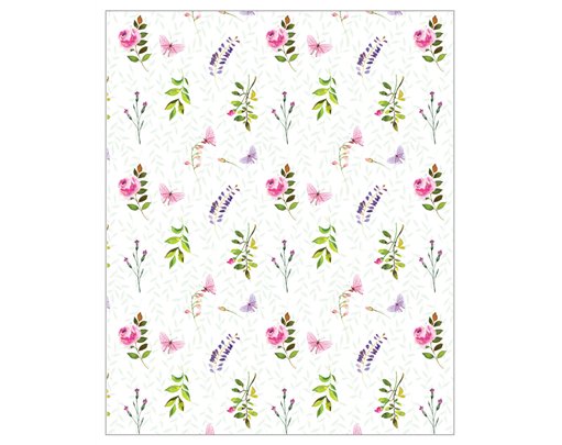 FLORAL BUTTERFLIES ACQUIRE GIFTWRAP 24S