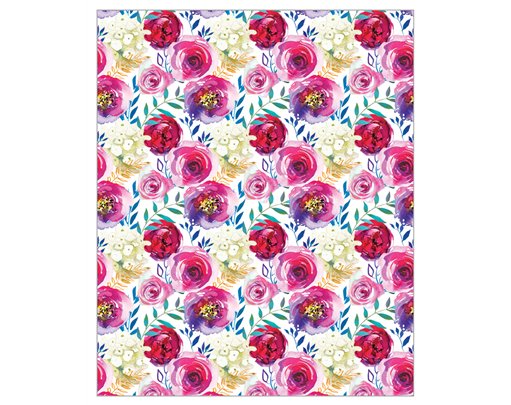 FLORAL BOUQUET ACQUIRE GIFTWRAP 24S
