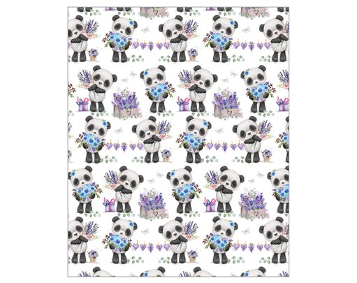 PANDA WISHES ACQUIRE GIFTWRAP 24S