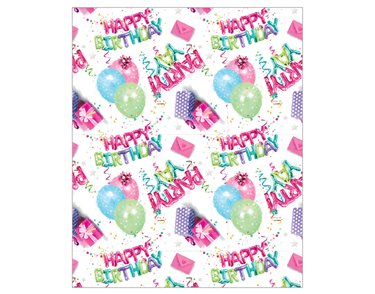 HAPPY BIRTHDAY PARTY ACQUIRE GIFTWRAP 24S