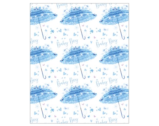 BABY BROLLY BLUE ACQUIRE GIFTWRAP 24S