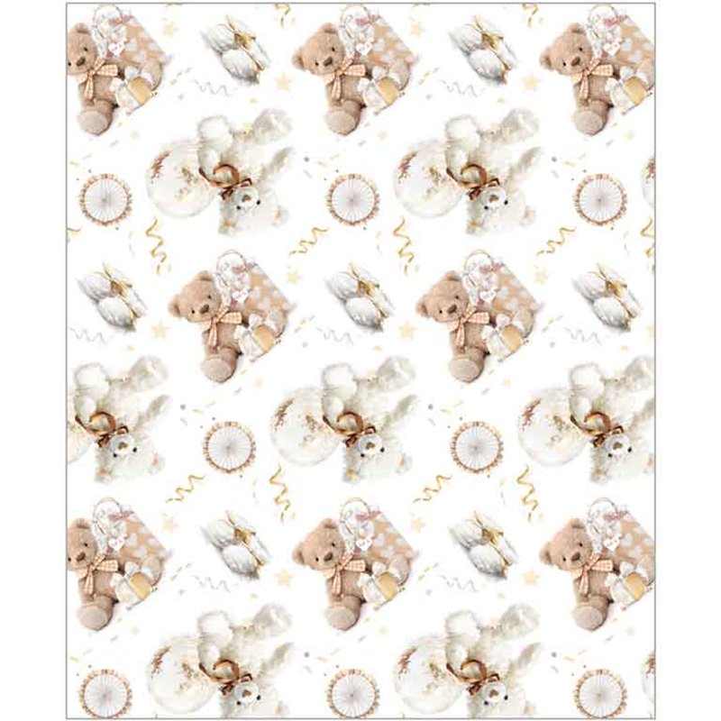 CHRISTENING WISHES ACQUIRE GIFTWRAP 24S