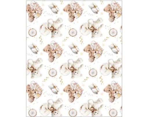 CHRISTENING WISHES ACQUIRE GIFTWRAP 24S