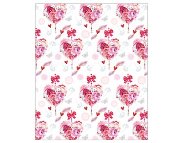 HEART BOUQUET ACQUIRE GIFTWRAP 24S