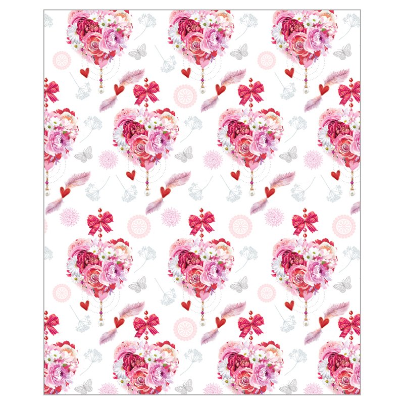 HEART BOUQUET ACQUIRE GIFTWRAP 24S