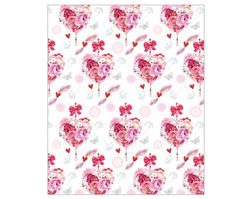 HEART BOUQUET ACQUIRE GIFTWRAP 24S