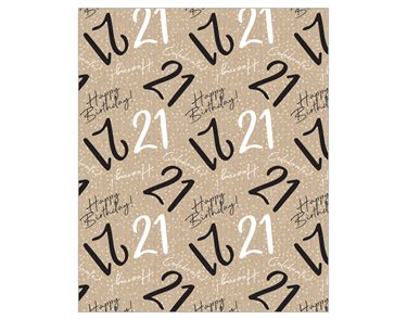 21ST BIRTHDAY ACQUIRE GIFTWRAP 24S