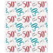 50TH BIRTHDAY ACQUIRE GIFTWRAP 24S