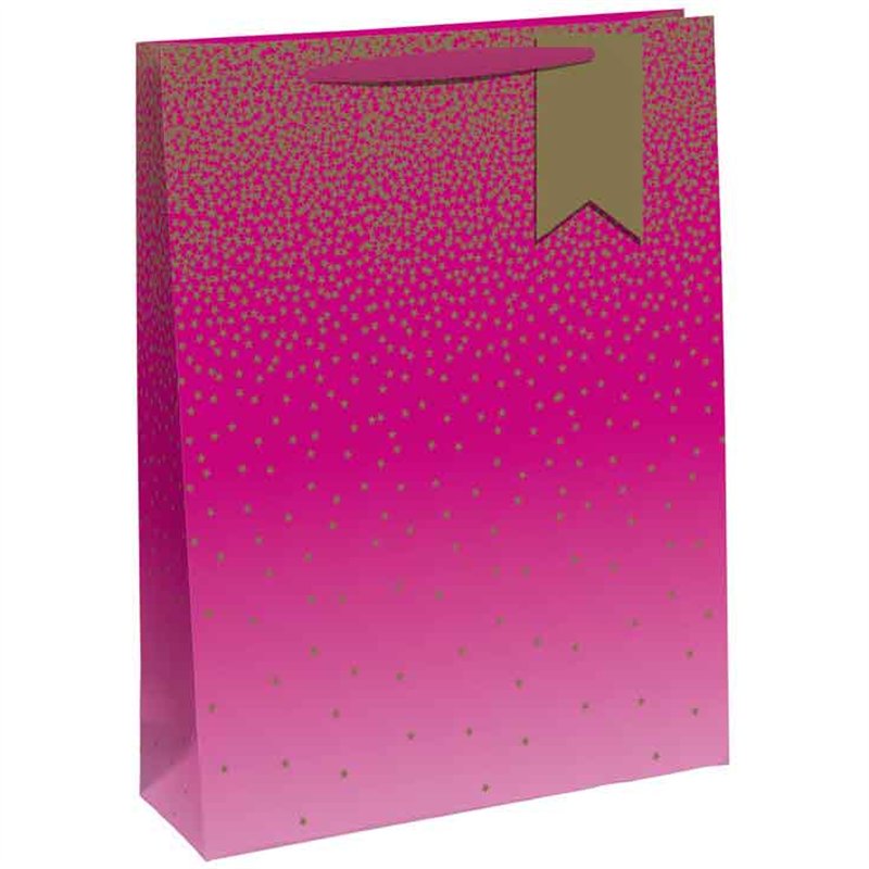 PINK OMBRE LARGE GIFT BAG 6S