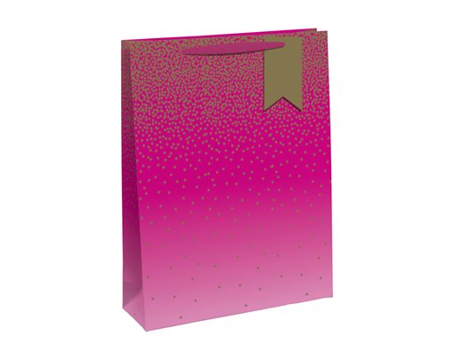 PINK OMBRE MEDIUM GIFT BAG 6S