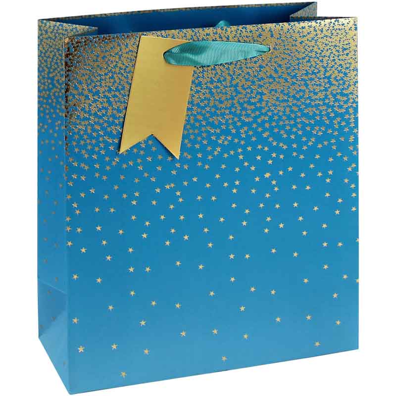 TEAL OMBRE MEDIUM GIFT BAG 6S