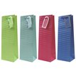 4ASST EMBOSSED BRIGHTS BOTTLE BAG 12S