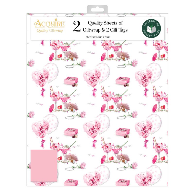 FEMALE TRADITIONAL ACQUIRE FOLDED GIFTWRAP