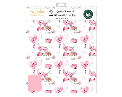 FEMALE TRADITIONAL ACQUIRE FOLDED GIFTWRAP