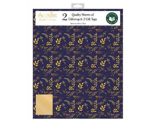 FEMALE TRADITIONAL ACQUIRE FOLDED GIFTWRAP