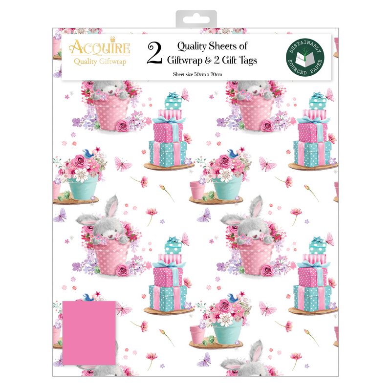 FEMALE CUTE ACQUIRE FOLDED GIFTWRAP