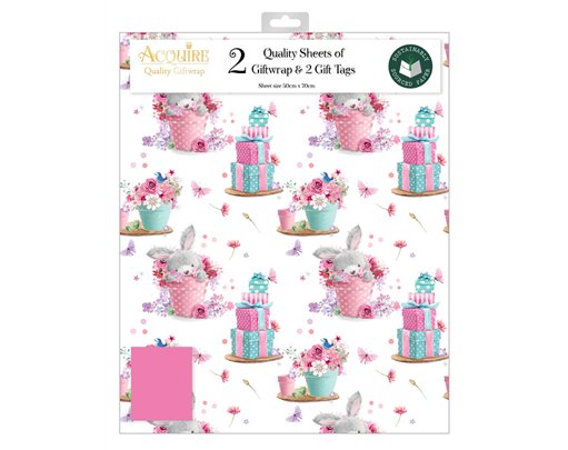 FEMALE CUTE ACQUIRE FOLDED GIFTWRAP