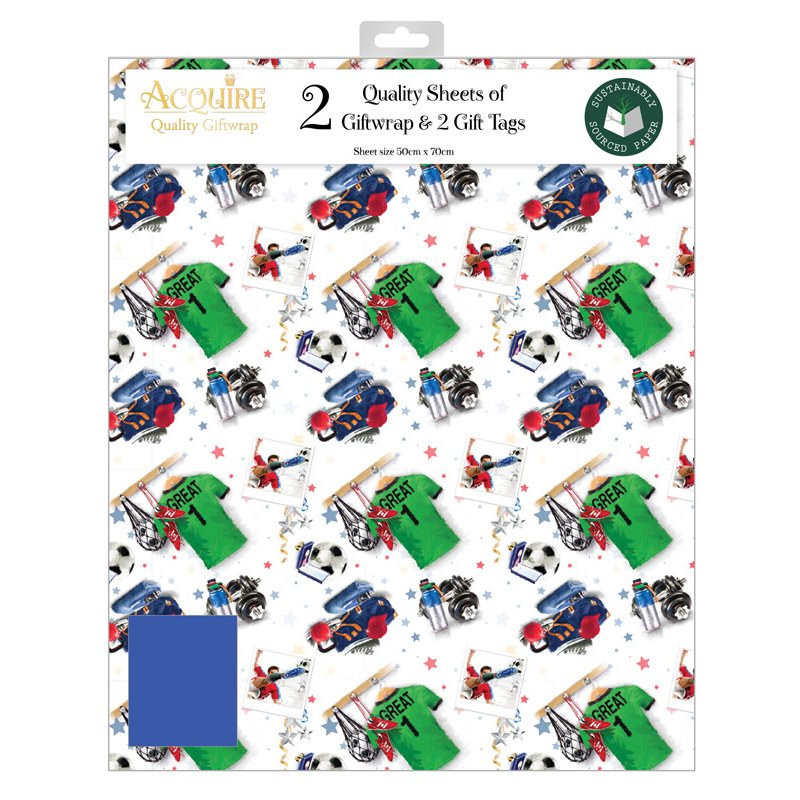 MALE TRADITIONAL ACQUIRE FOLDED GIFTWRAP