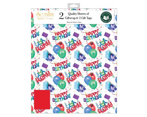 MALE DESIGNER ACQUIRE FOLDED GIFTWRAP