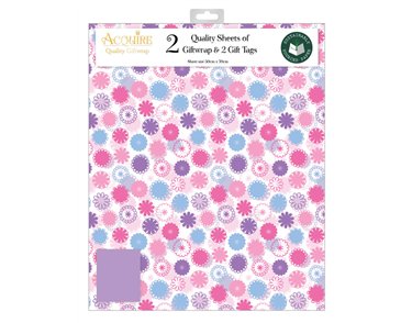 FEMALE DESIGNER ACQUIRE FOLDED GIFTWRAP