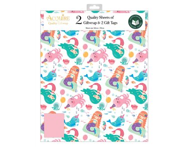 FEMALE JUVENILE ACQUIRE FOLDED GIFTWRAP