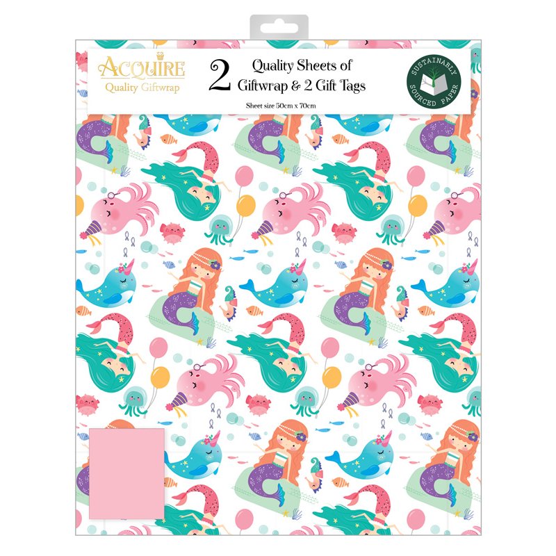 FEMALE JUVENILE ACQUIRE FOLDED GIFTWRAP