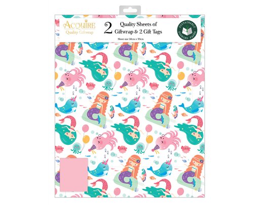 FEMALE JUVENILE ACQUIRE FOLDED GIFTWRAP