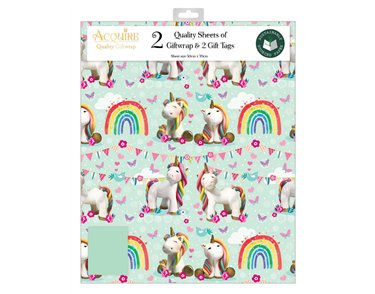 FEMALE JUVENILE ACQUIRE FOLDED GIFTWRAP