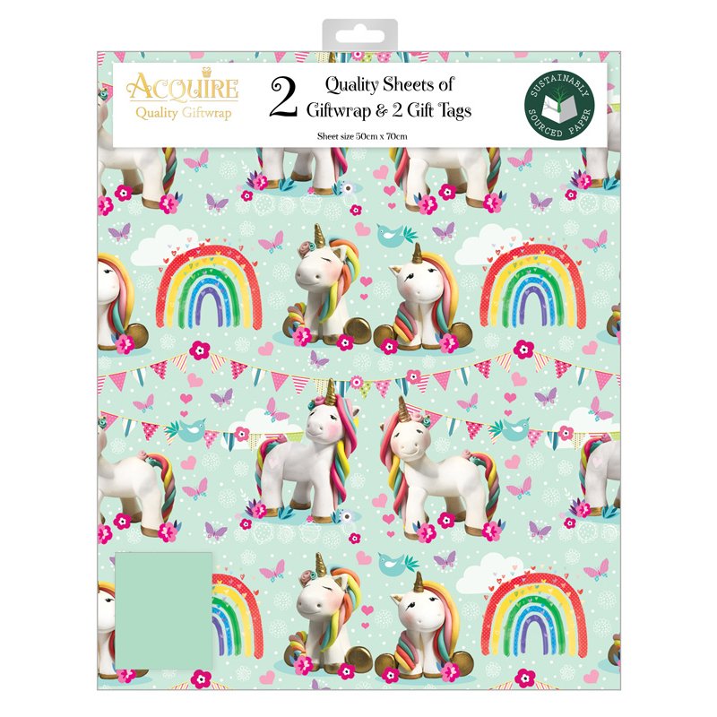 FEMALE JUVENILE ACQUIRE FOLDED GIFTWRAP